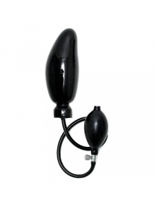 Rimba black inflatable dildo with solid core