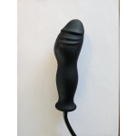 Innovative anal sex toy, Black Inflatable Dildo in natural latex