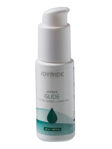 Bottle of JOYRIDE Glide water-based lubricant