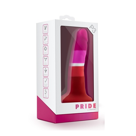Immagine del dildo elegante PRIDE by AVANT P3, un sextoy unico e artigianale per un piacere intenso