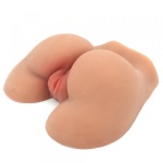 Realistic silicone masturbator with double pleasure