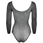 Woman wearing a Black Strass Fishnet Bodysuit by NO:XQSE