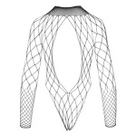 Image of the Sexy and Bold Black Fishnet Bodysuit by NO:XQSE