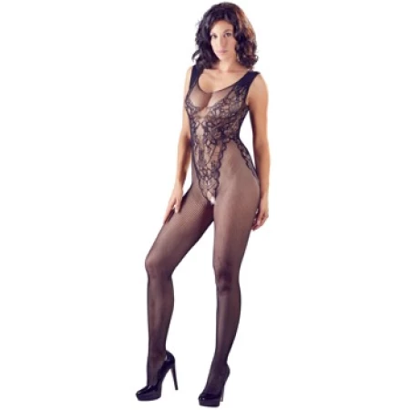 Immagine della tuta Elegance Bodystocking nera di NO:XQSE