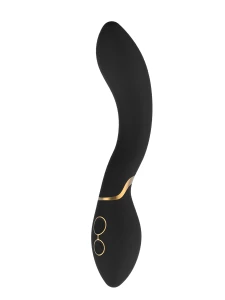 Elite Josephine black vibrator with gold accents