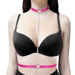 Sexy Pink Fuchsia Harness, elegant and robust body jewellery