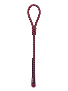 BDSM Lederpeitsche Schwarz-Rot 50cm von Devil Stick