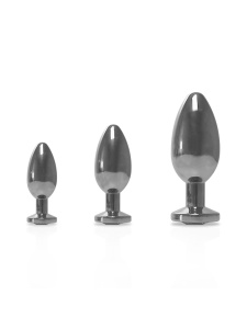 Image of Black Label Buttplug Bijou L Luxurious Metal Anal Plug