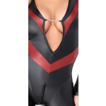 Black and red elastic jumpsuit by Cottelli PARTY