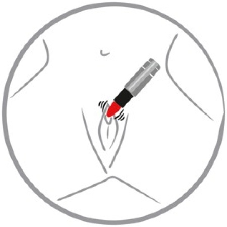 Immagine del mini vibratore Kiss Me - un sextoy discreto ed elegante