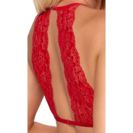 Image de l'Ensemble Lingerie Sexy Dentelle Rouge Kissable