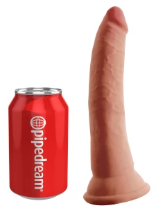 Image of the Pipedream 20 cm Triple Density Dildo showing its realistic texture and caramel flesh colour
