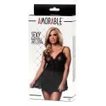 Image of the Sexy Black Babydoll - Amorable by Rimba with String