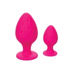 Image du set de plugs anaux Cheeky en silicone rose par CalExotics