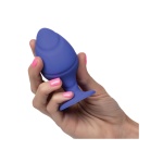 CalExotics Cheeky anal plug set in purple silicone