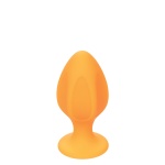 Orange Silicone Cheeky Anal Plug Set by CalExotics