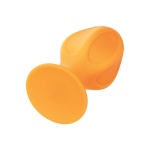 Orange Silicone Cheeky Anal Plug Set by CalExotics