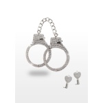 Image of Luxury Metal Handcuffs with Rhinestones by Taboom