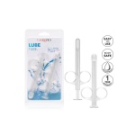 Reusable Lubricant Syringe Lube Tube by CalExotics in transparent ABS plastic