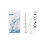 Reusable Lubricant Syringe Lube Tube by CalExotics in transparent ABS plastic