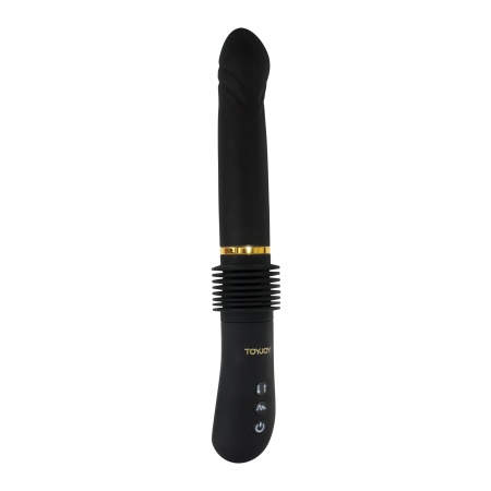 Magnum Opus Thruster Realistic Black Silicone Vibrator by TOYJOY