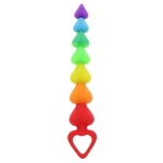 Anal Rainbow Heart Rosenkranz von TOYJOY mit herzförmigen Perlen