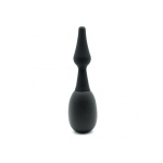 Black silicone enema bulb from Rimba Latex Play