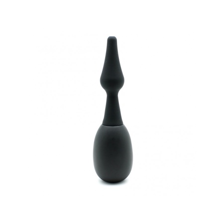 Black silicone enema bulb from Rimba Latex Play