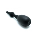 Pallone per clistere in silicone nero di Rimba Latex Play