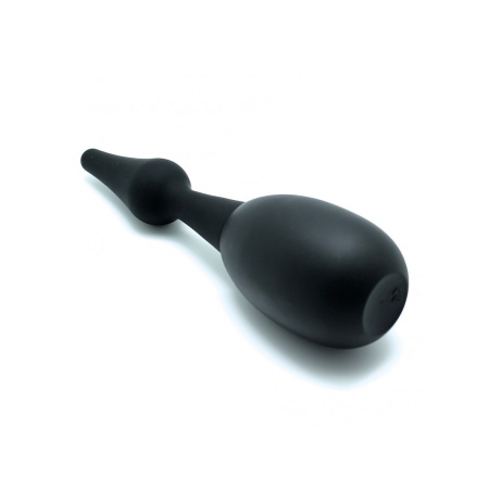 Pallone per clistere in silicone nero di Rimba Latex Play