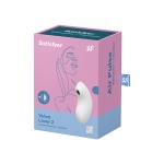 Vibratore Air Pulse Satisfyer - Vulva Lover 2 in silicone bianco