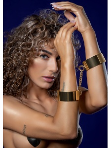 Image of Taboom Elegant Rose Gold Metal Slave Handcuffs
