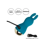 Image du Vibromasseur Amaze Me de CalExotics, un mini vibromasseur en forme de lapin en couleur Aqua