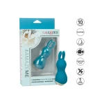 Image du Vibromasseur Amaze Me de CalExotics, un mini vibromasseur en forme de lapin en couleur Aqua