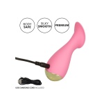 Immagine del vibratore Tickle Me Mini di CalExotics, in silicone rosa, resistente all'acqua e ricaricabile