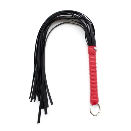 Rondone in PVC nero/rosso di 63 cm - Accessorio BDSM