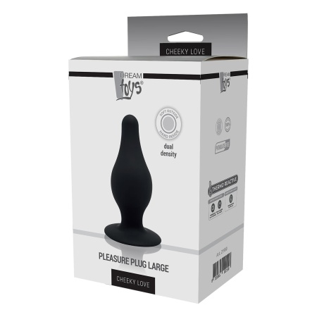 Image of the Silicone Plug Dual Density Cheeky Love Black of the brand Dream Toys