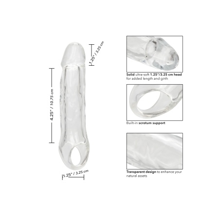 Image of CalExotics 14cm Penis Extension - Transparent and comfortable for maximum sensation
