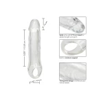 Gaine de Pénis 19cm Transparente - Extension Réelle CalExotics