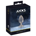 Image of the ANOS Plug Anal Métal Cage L, in polished stainless steel