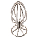 Image of the ANOS Plug Anal Métal Cage L, in polished stainless steel