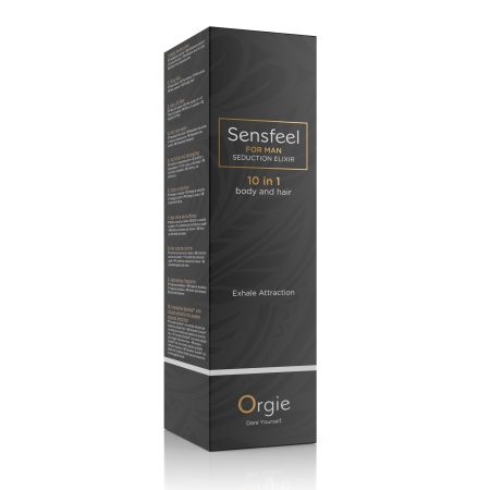 Image of Sensfeel Homme Pheromone Lotion, a 10-in-1 body and hair product