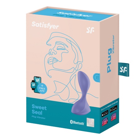 Image of the SATISFYER Trendsetter Connected Anal Vibration Plug Purple