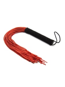 Red and black rope swift for BDSM