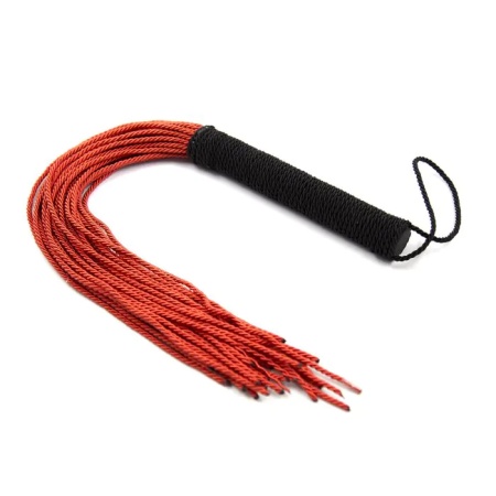 Red and black rope swift for BDSM