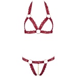 Image de l'ensemble de lingerie sexy Cottelli en rouge