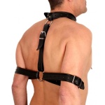 The Red Leather Restraint Harness for intense BDSM games