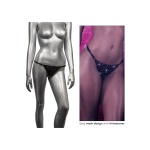 Image of Radiance Crotchless Thong Black by CalExotics