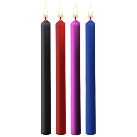 SM-Kerzen Teasing Wax Mehrfarbig Aua! - 4er-Set