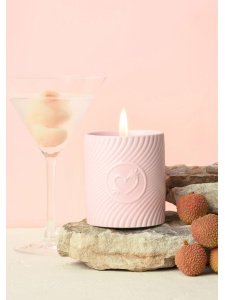 Image of the HighOnLove Sensual Massage Candle, Litchi Martini 250g